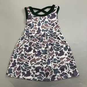 Girl Camo Dress Todder Girl Summer Dress Sleeveless Kids Summer Clothes