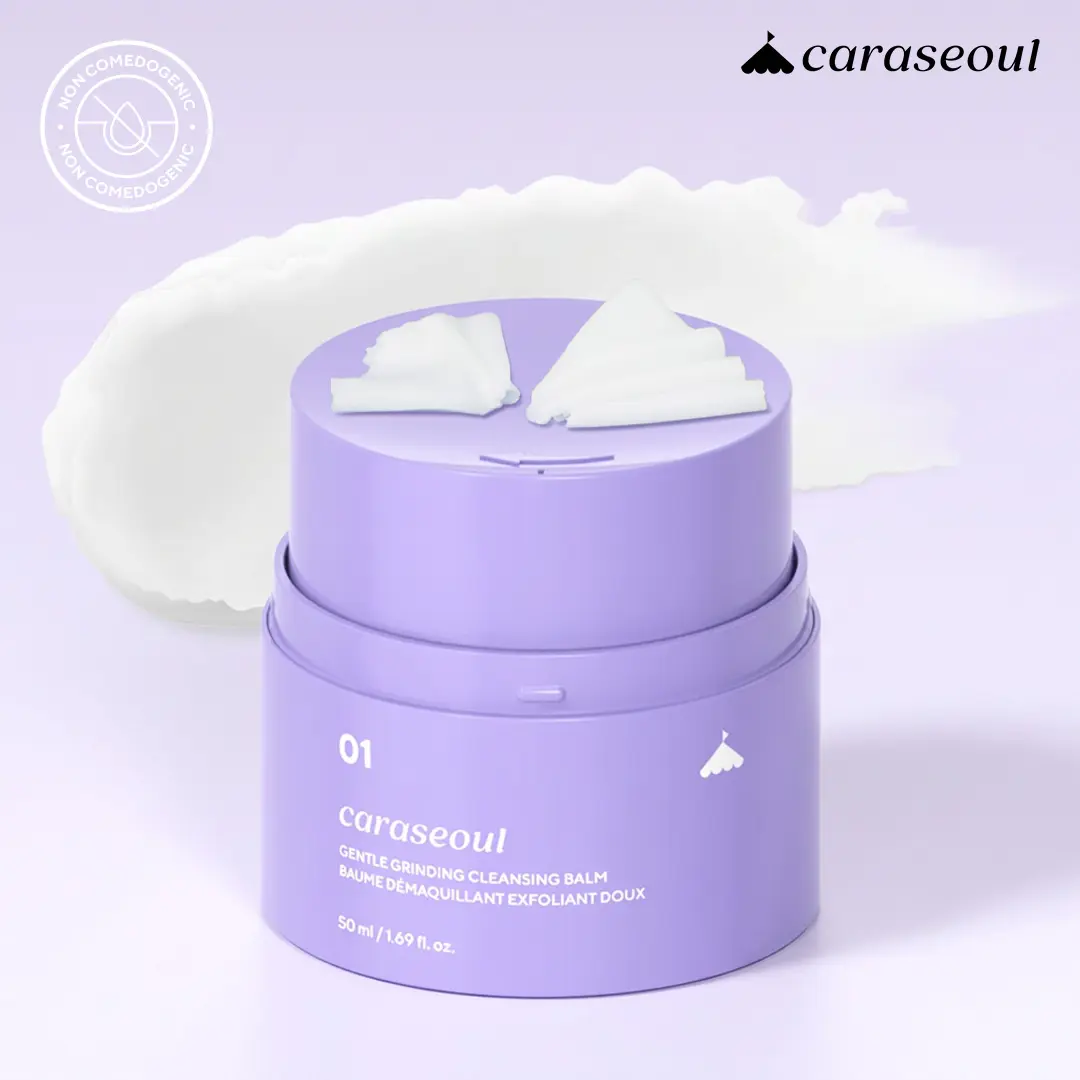 [caraseoul Official] Gentle Grinding Cleansing Balm - Melts Makeup, Sunscreen & Daily Buildup, Hygienic Twist Up, Pore-Friendly, Fragrance Free, Non-Greasy Vegan Korean Skincare for All Skin Types