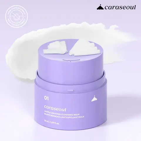 [caraseoul Official] Gentle Grinding Cleansing Balm - Melts Makeup, Sunscreen & Daily Buildup, Hygienic Twist Up, Pore-Friendly, Fragrance Free, Non-Greasy Vegan Korean Skincare for All Skin Types