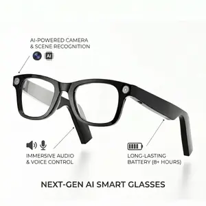 Westdeer AI Smart Glasses with Camera and Audio, 20MP HD Camera Glasses for Men Women,1080P Video Recording Sunglasses,Real Time Translation,Voice Assistant, Open-Ear Audio for Travel, Meetings,Vlogging