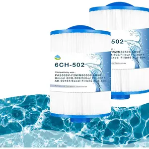 (R) 6CH-502 PAS50SV-F2M Hot Tub  Filter , Replaces PAS50SV-F2M, Unicel 6CH-502, Filbur FC-0311, M60506, AR50, -90161, Excel Filters XLS-604, 50 Sq. Ft, 2 Pack