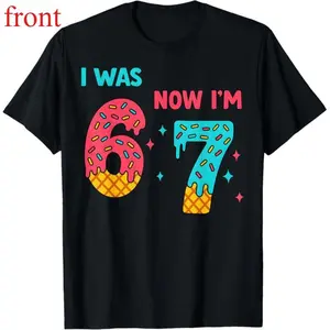 Birthday T-shirt: Last year I was 6 years old, now I'm 7! Happy 67th Birthday! Unisex Adult (Funny T-shirt)