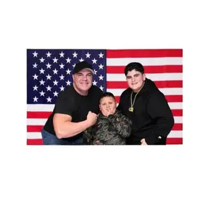 AJ, Big Justice & The Rizzler USA Flag Merch – Costco Guys TikTok Stars Face Flag Gift 40in*60in tapestry Decoration Linen
