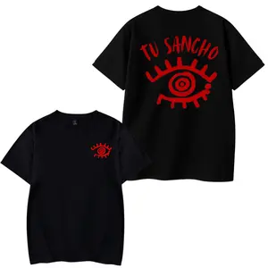 Tu Sancho 2 Sides Graphic Tee - Stylish Fuerza Regida Serpent Eye T-Shirt, Soft Cotton Blend for Urban Streetwear, Perfect Gift for Music LoversTrendyTee, VintageTee, CoolTshirt, FunnyTshirt