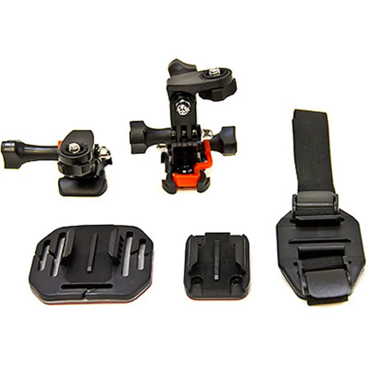 Vivitar Action Pro Series All-in-1 Helmet Kit for GoPro & Action Cameras, Includes Curved Helmet Mount, Flat Surface Mount, Vented Helmet Mount