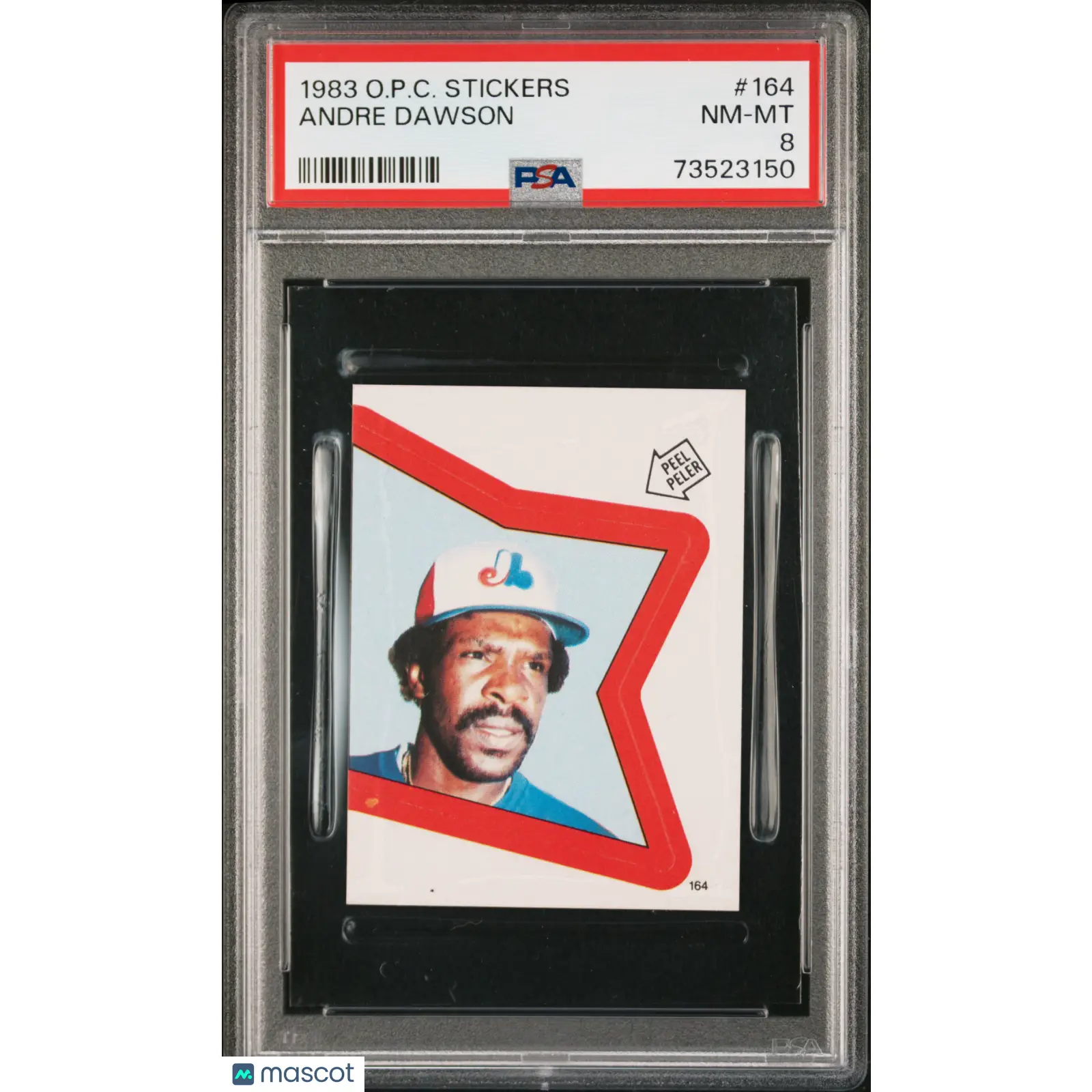 Andre Dawson PSA 1983 O Pee Chee Stickers Baseball #164 8 73523150