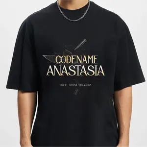 Code Name Anastasia Secret Mission Black Tee – Mystery Romance Anime Inspired Graphic T-Shirt, Unisex Fanwear