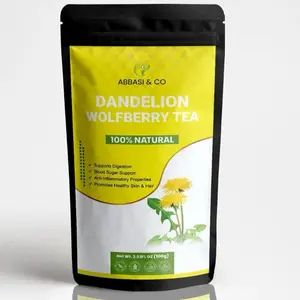 Dandelion Wolfberry Tea - Kidneys & Liver Health Tea, Seven Herbal Ingredients Natural Blend, Dandelion Chinese Wolfberry Tea Bags Organic