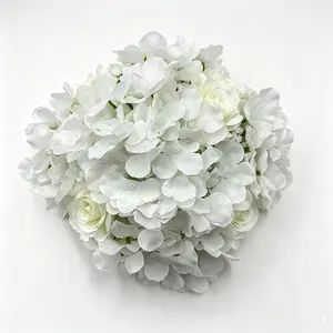 Realistic Hydrangea Rose Ball Decor, Wedding Banquet Luxury Table Decoration, Living Room Hotel Window Display Artificial Flower Centerpiece