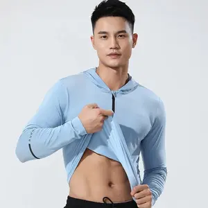 Compression Running Hoodie - Comfortable Fit, Long Sleeve Design, Ideal for Running and Outdoor Activities