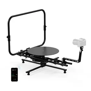 RAUBAY Motorized 360 Degree Spinner (Pro Version) Professional Photography Booth, Rotating Camera Slider, Stable Spinning Platform for Commercial Video, 3D Scanning, Time-Lapse Shooting