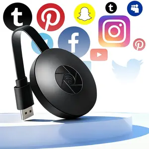 Wireless HDMI Display Adapter, 1080P Full HD, Easy Plug & Play, 2.4G WiFi, Supports All Smartphones & Laptops to TV/Projector for Home Entertainment & Work