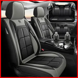 Waterproof Leather Car Seat Covers - Universal Fit for All Cars - Durable & Comfortable - Easy to Clean & Maintain