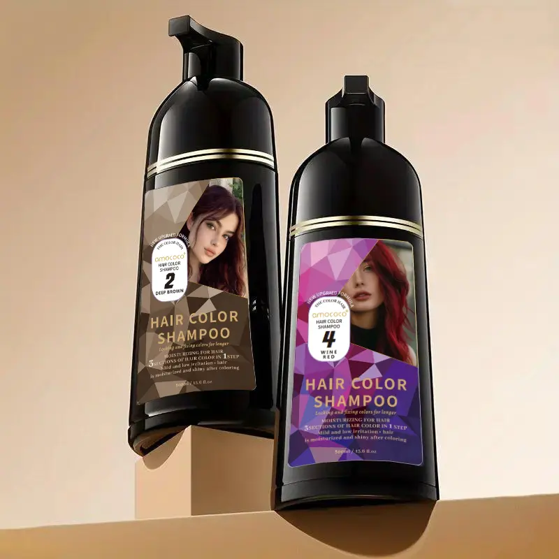 3-in-1 Hair Color Shampoo - Plant Extracts for Vibrant, Healthy Colors | Gentle & Sulfate-Free |  Aroma Comfort