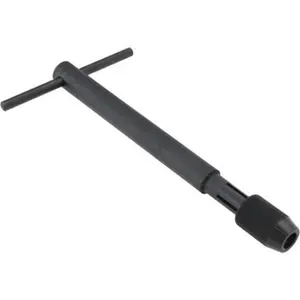 T-Handle Tap Wrench with Ergonomic Grip, 7/32-1/2 in Tap Capacity, 10-5/8 in Overall Length, Model C67213, Tap Capacity 7/32-1/2 In