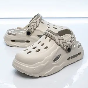 Unisex's Minimalist Casual Lace Up Clogs, Trendy Soft Non-slip Comfortable Clogs, Fashionable Shoes for Indoor & Outdoor Wear beach slipper bold fashion