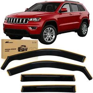 Nilight in Channel Rain Guards for Jeep Grand Cherokee 2011 2012 2013 2014 2015 2016 2017 2018 2019 2020 Vent Window Visors-4pcs Car Vehicle Replacement Automotive Truck  dealsforyoudays