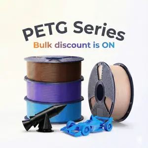 SUNLU PETG Durable & Accurate Filament 1.75mm 1KG No-Clog for Robust 3D Prints Excellent Layer Adhesion Enhanced Toughness High Impact Strength