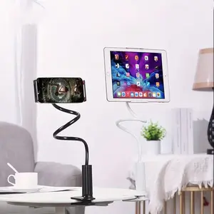 Lazy Person Phone Stand, Universal Tablet Holder, Bed Head Desk Support, Live Streaming Clip, Easy-To-Use Smartphone Mount