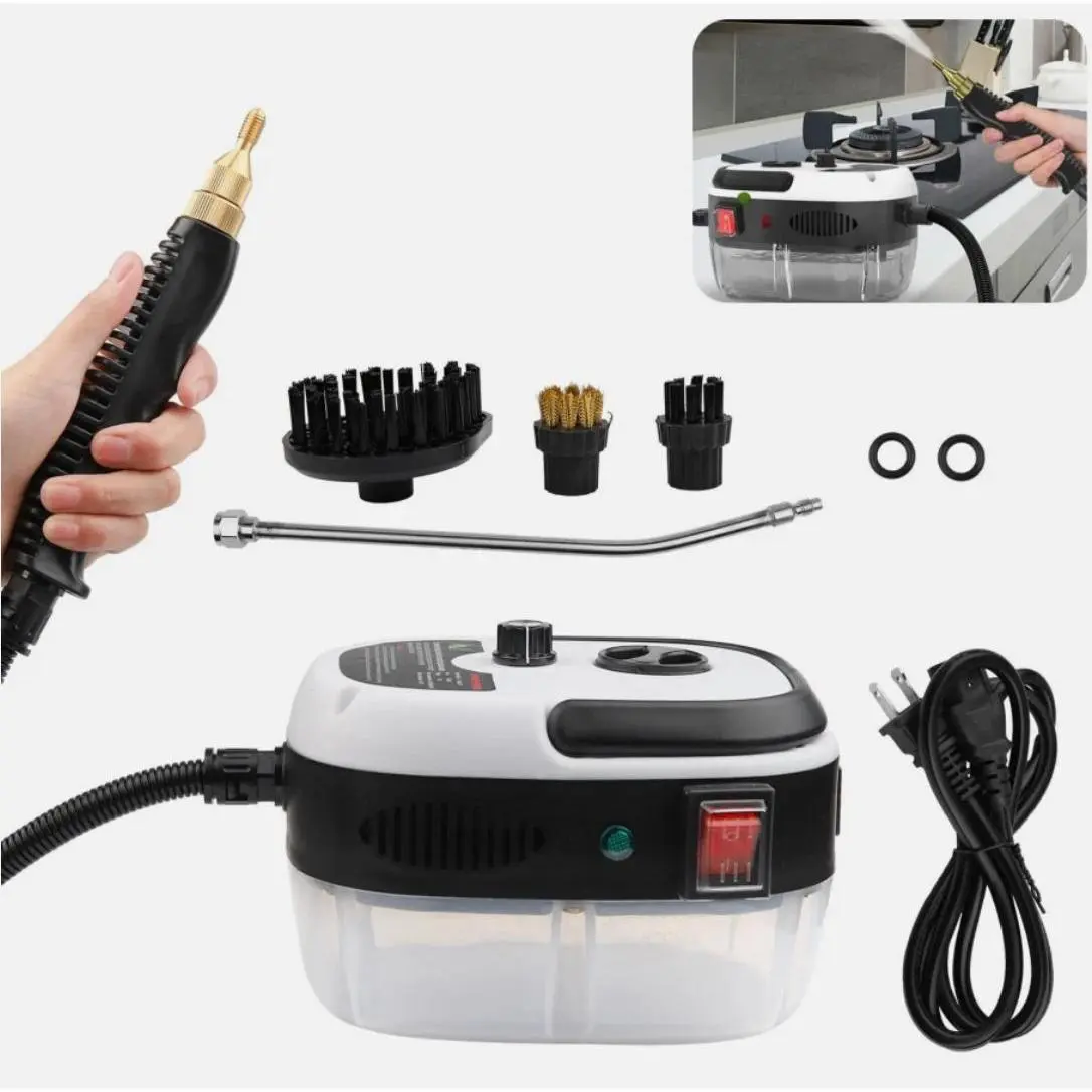 Heavy Duty 2500W Handheld Steam Cleaner High Pressure Machine Removes Stubborn Stains Grease Grime from Floors Tiles Ovens Vehicles Home Use