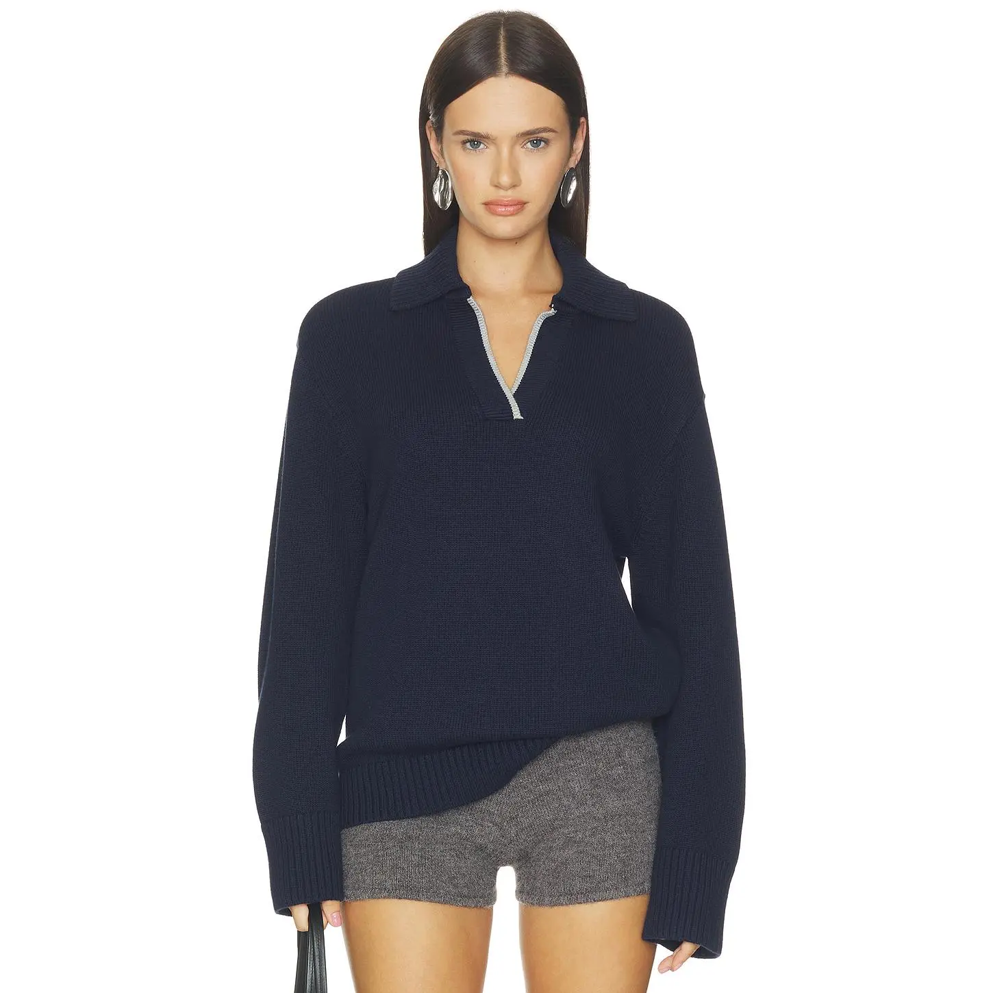 ALIGNE Judith Merino Jumper in Navy
