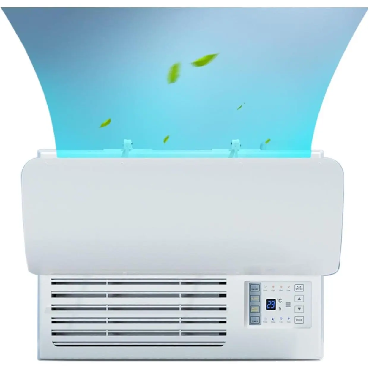 Window Air Conditioners Windshield Universal,Adjustable Angle Air Conditioner Air Deflector,Prevent Direct Blowing of Heat and Cold Air for Vents, Sidewall and Window ac Unit