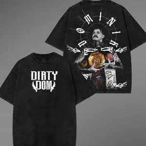 WFU - Dominik Mysterio Wash T-Shirt – Oversized Retro Graphic Tee Inspired by WWE Judgment Day Era, Wrestling Streetwear Merch & Rising Star Legacy cotton unisex classic fan gift top Fabric Menswear casual shirt wwe fan legend 7UN