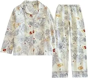 Linen Set Coquette Womens Pajamas Set Summer Lounge Sets for Women Old Money Aesthetic