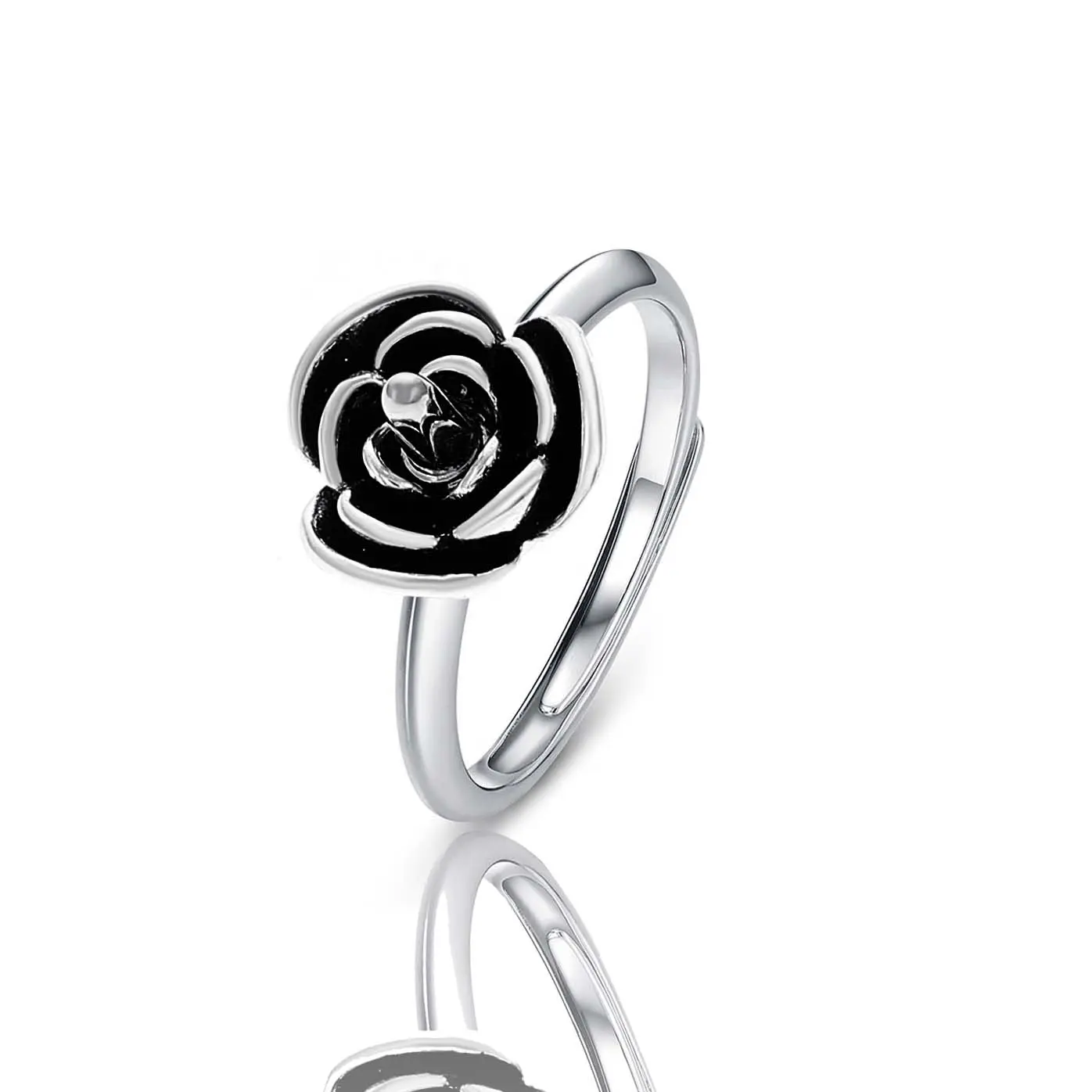 Rose ring Sunflower Spinning ring Open ring with Mini Western Cowboy hat ring box Western style Fashion accessories