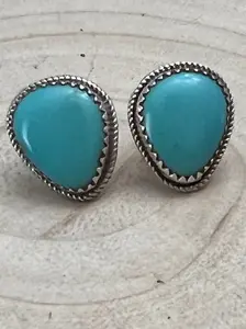 Ernest Hawthorne Turquoise & Sterling Silver Earrings