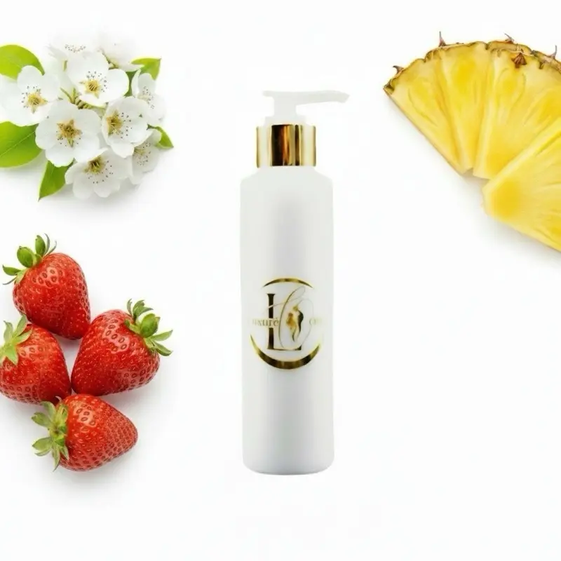 Luxuré Oils The Truth Hers Medium-Thick Body Lotion - Paraben-Free Moisturizer with Aloe, Shea Butter, Coconut Oil for Dry, Itchy Skin - Pear Blossom & Berries Scent -  Body Cream to Hydrate, Soothe, Body Care