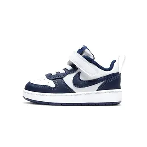 Nike Court Borough 2 Low top Skateboard Shoes Blue White Infant And Toddler BQ5453-107