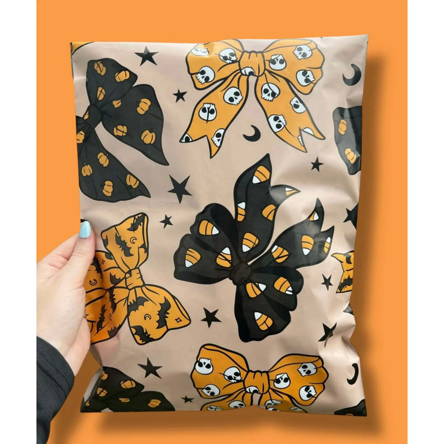 10x13 Halloween Bows Poly Mailer