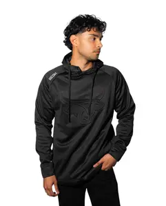 Embossed Hoodie - Black