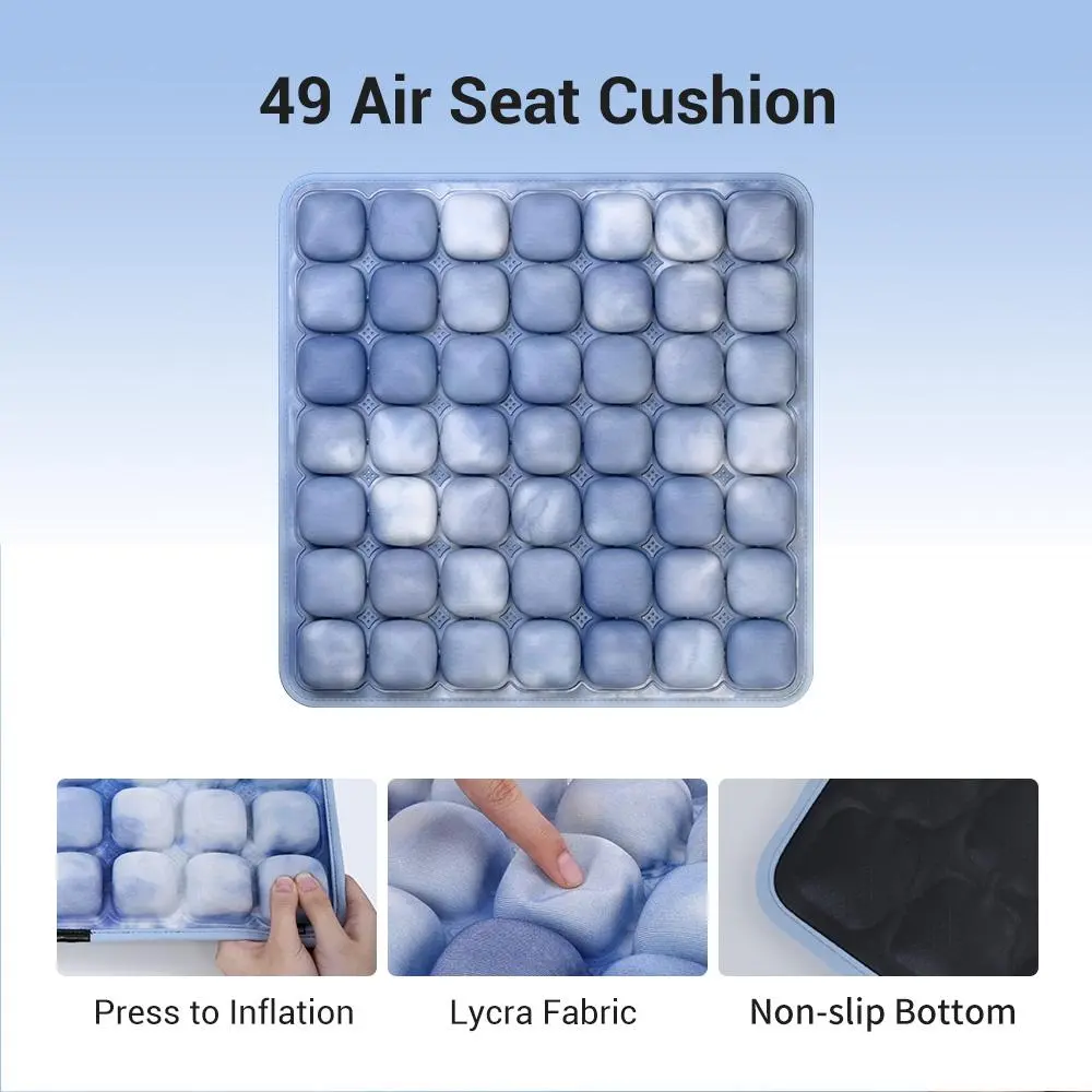 1pc 3D Ergonomic Chair Cushion For Long Sitting, Office Chair Car Seat Cushion, Adjustable Inflatable Cushion, Pressure Relief Air Pad for Hip Pain