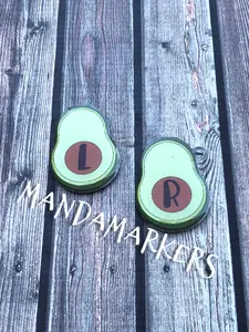 Xray Markers Avocado Customized with Lead Initials