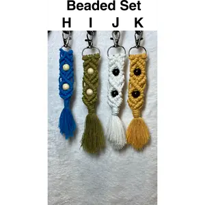 Macramé Keychains (Beaded) – Buy 2, Get 1 Free! 🎁