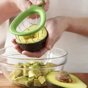 1pc-Stainless Steel Avocado Slicer and Pitter - Multifunctional Avocado Cutter Tool for Easy Slicing and Coring ﻿