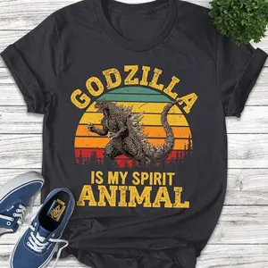 Godzilla Is My Spirit Animal T-shirt, Retro Movie Godzilla T-shirt
