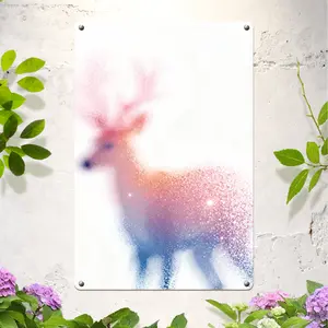 Neon Muse Aluminum Metal Wall Art - Lightweight & Waterproof Hanging Panel, No-Drill Installation, Modern Pop Art Decor for Living Room, Bedroom, Office