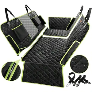 Upgraded 6-In-1 Dog Car Seat Cover For Back Seat, 100% Waterproof Dog Car Hammock, Nonslip Dog Seat Cover For Cars Trucks And SUVs, Backseat Cover Protector For Dogs With Mesh Window