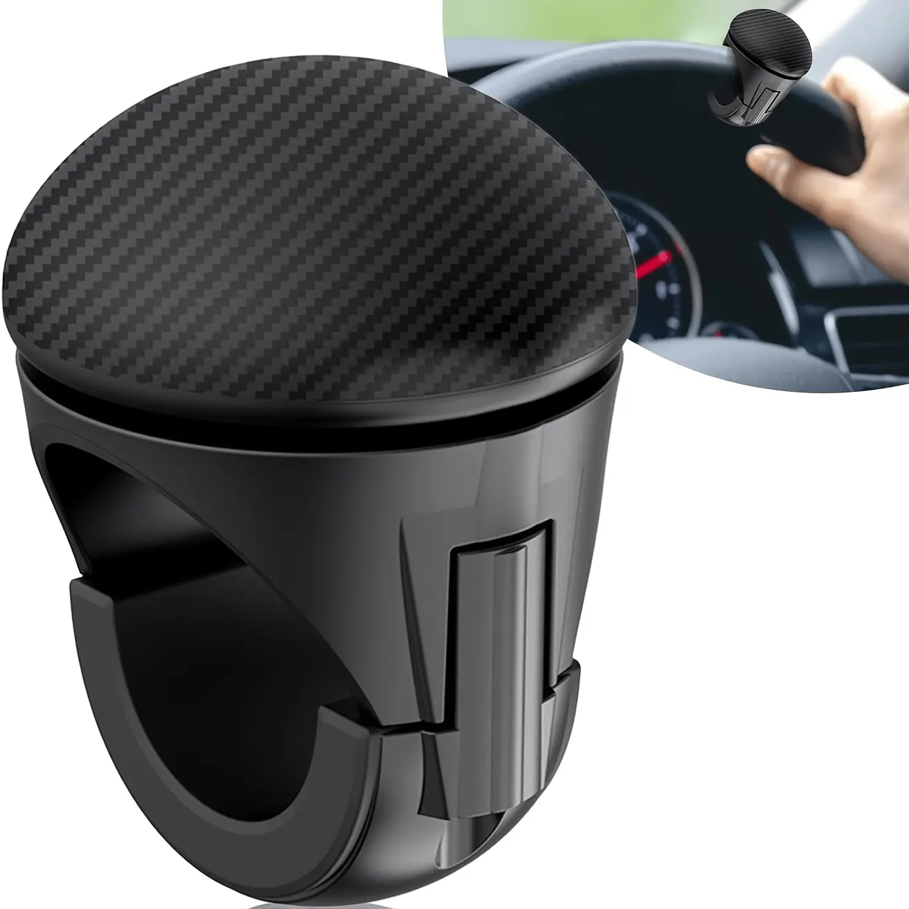 Single-Hand Steering Assist Ball, Easy Installation, Suitable for Cars, Trucks, Tractors, Boats, Lawn Mowers, Forklifts, Steering Wheel, Grip