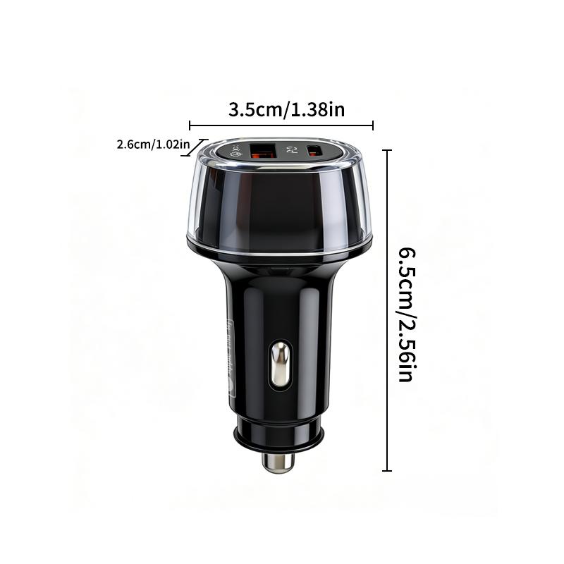 2-in-1 Car GPS Tracker & Fast Charger, Dual System Locator for IOS Find My & Google Find Hub, Anti-Theft Vehicle Finder with Quick Charge USB-C Port, No Subscription Neede