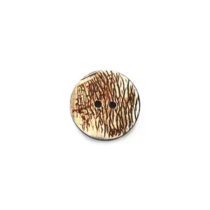 Togl Horn Round Rough Looking Button