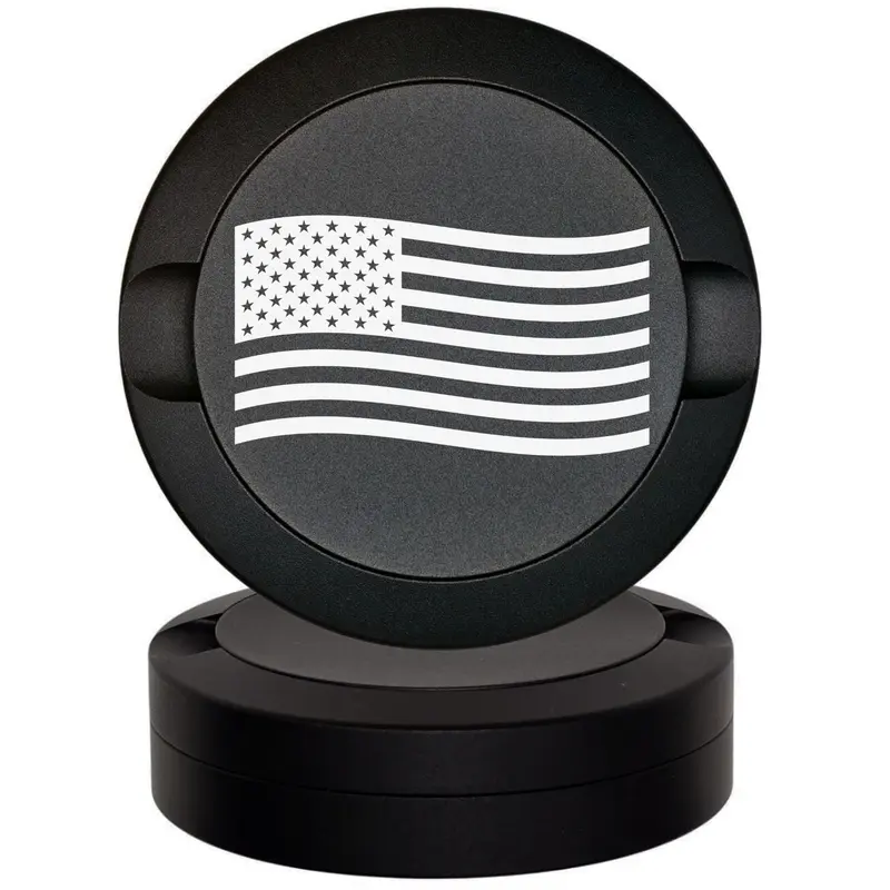 ZYN Metal Can American Flag Laser Engraving | ZYN Holder | Metal ZYN Container | Moisture & Odor Proof Storage Tin