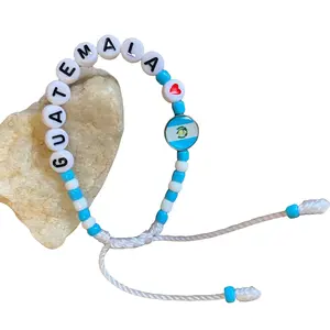 Guatemala Love Bracelet with Flag - 6 Inches