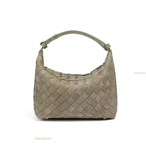 2025 New Matte Hand-Woven Top Handle Bag for Women, Luxury Fashion Handbag, Portable Stylish Purse for Daily Outdoor & Sports Use