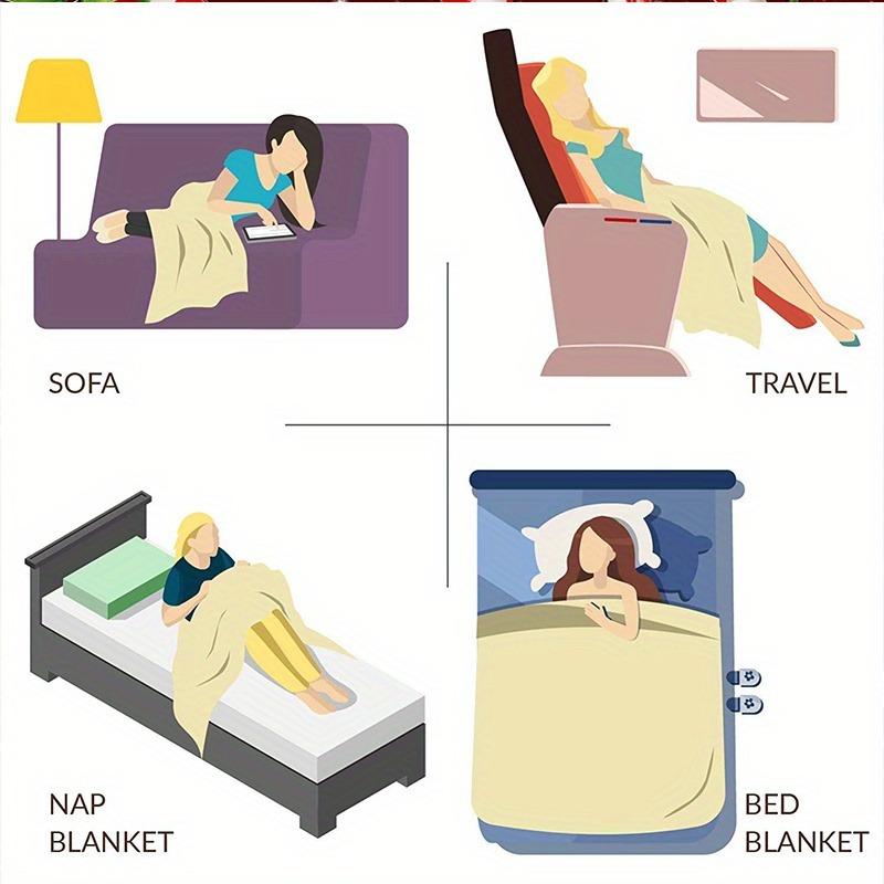 Christmas Bell Candy Blanket, Gift, Suitable for Men and Women, Soft Blanket, Suitable for Sofa Bed Couch Travel, Lightweight Flannel Blanket campingessentials