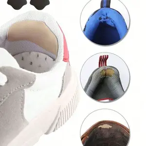 4pcs Shoe Repair Patches, Self Adhesive Heel Protectors, Durable Anti-Wear Insoles, Fix Holes in Leather Shoes, Easy-To-Use Repair Kit
