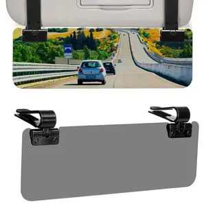 Car Sun Visor Extension, Polarized Sun Visor Extender, Universal Uv400 Sunshade, Adjustable Car Sun Visor, Dual Clip Design, Anti-Glare Diffused Light